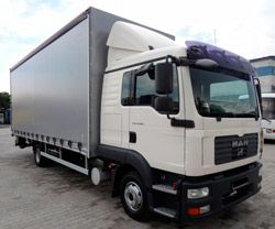 Шторные грузовики MAN TGL 8.180 BL