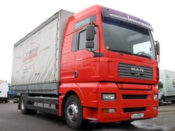 Шторные грузовики MAN TGA 18.410