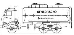 Бензовозы УралСпецТранс АЦ-17,2 Камаз 66052-10 Бензовозы УралСпецТранс АЦ-17,2 Камаз 66052-10