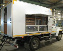 Автолавки (торговые фургоны) МАЗ-Купава КТ4738-0190 на шасси ГАЗ-3307/3309 Автолавки (торговые фургоны) МАЗ-Купава КТ4738-0190 на шасси ГАЗ-3307/3309